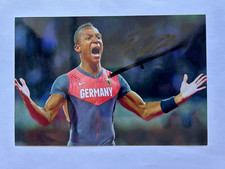 original Autogramm Leichtathletik Stabhochsprung Raphael Holzdeppe