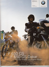 BMW F 650 GS F650 Dakar   Prospekt Brochure  08  - 2005 -  20  Seiten