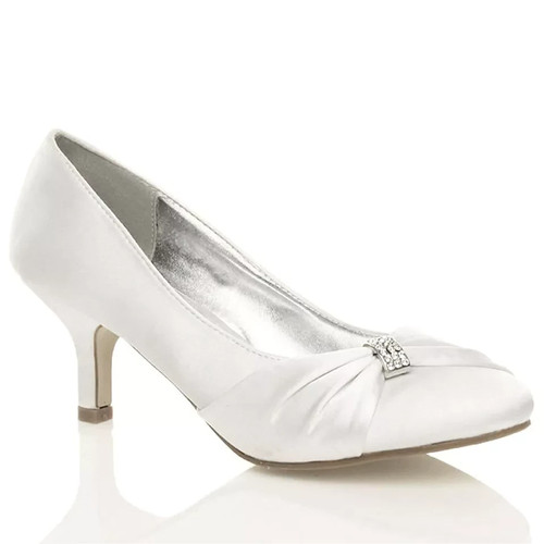 Damenschuhe satin braut - satin,