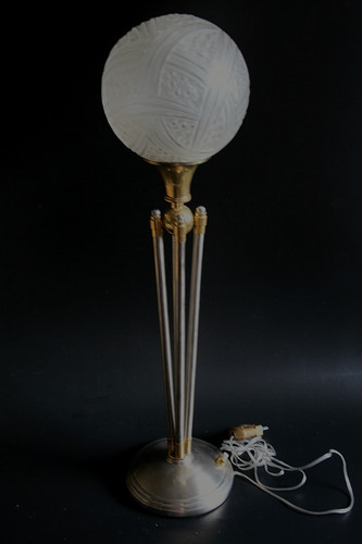 Antike art deco tischlampe - antike,