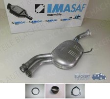 IMASAF Auspuff Mitteltopf + Anbausatz für Mercedes Benz SL R129 1989-2001