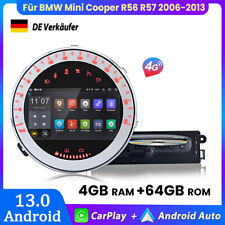 Für BMW Mini Cooper One R56 R57 2006-2013 Carplay Android13 DVD Autoradio 4+64GB