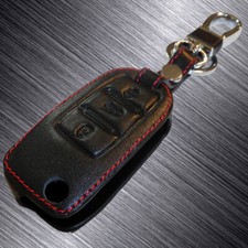 Leder Schlüsseletui Schlüsseltasche passend für VW / Audi Autoschlüssel schwarz