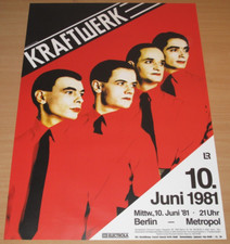 KRAFTWERK KONZERT POSTER 1981
