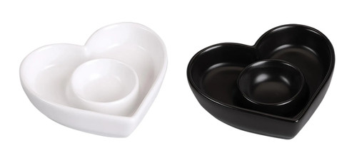 Eierbecher herzform 10x9cm aus - eierbecher,