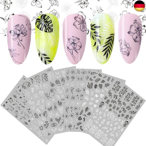 Nagelsticker blumen nagel - blumen,