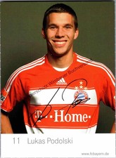 Autogrammkarte Lukas Podolski