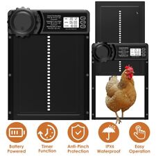 Hühnerklappe Aluminum Hühnerstalltür Hühnertür Automatische Haustierklappe Timer