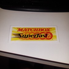 Matchbox Aufkleber top  70er aus sammlungs auflösung top  top  top neuwertig