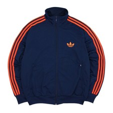 Adidas Firebird Vintage Jacke Marine Orange OG Retro Loose Fit