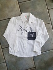Jungen Hemd KIKO Weiß Gr. 128