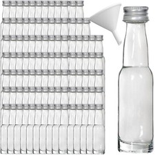 100 Mini Glasflaschen 40 ml