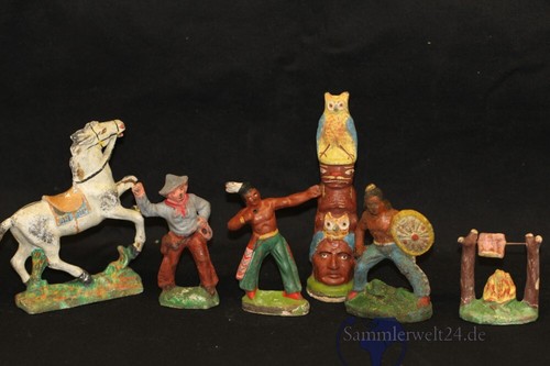 Stück alte ddr massefiguren - stück,