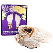 Habibi Wärmeschuhe creme meliert Größe M (EU 37-40) für Mikrowelle und Backofen