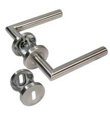 Edelstahl Türbeschlag Mo - New Steel - R Türdrücker Türgriffe Türklinke