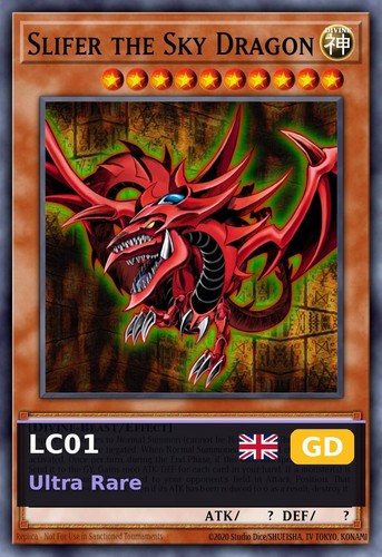 Slifer the sky dragon lc01 - slifer, lc01-002