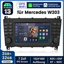 Für Mercedes-Benz C/CLK/CLC Klasse W203 W209 Carplay Autoradio Android13 GPS Nav
