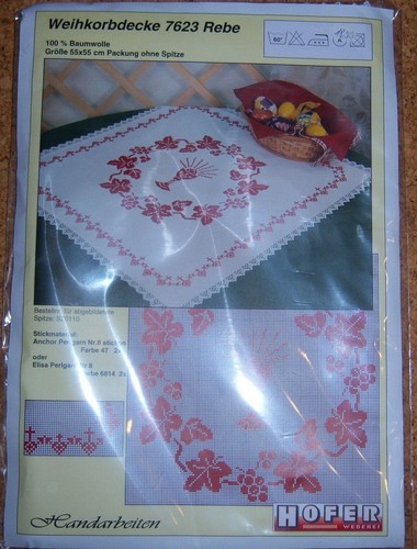 Stickpackung weihekorbdecke - stickpackung,