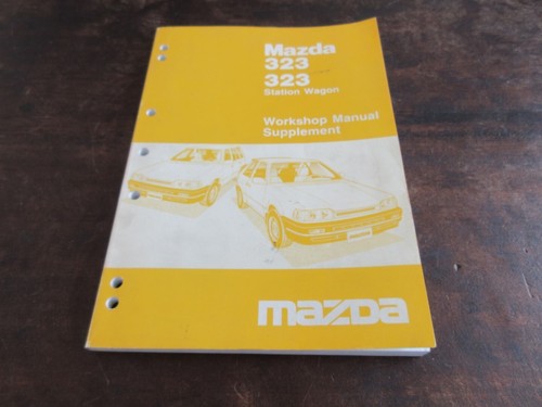 Mazda 323 1987 - workshop, repair