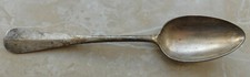 Antiker Esslöffel, Silber/versilbert, Wellner Patent 90-45, BAHNHOF-HOTEL