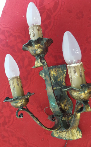 60s 70s blumenlampe - blumenlampe, wandlampe