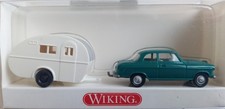 Wiking PKW Borgward Isabella mit Wohnwagen, neu