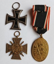 3 Orden aus der Zeit des 1.WK, Eisernes Kreuz, Flandernkreuz,Kyffhäusermedaille