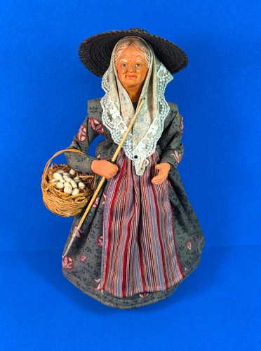 Santon eierfrau krippenfigur - santon,