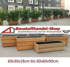 Bangkirai Blumenkasten Blumenkübel Pflanzkasten Hochbeet Garapa Holztrog Trog