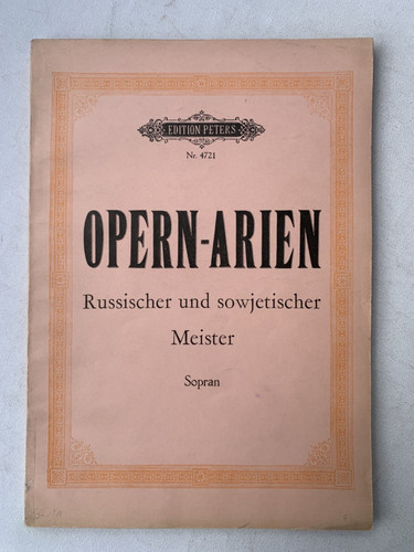 Noten opern arien russischer - noten.,