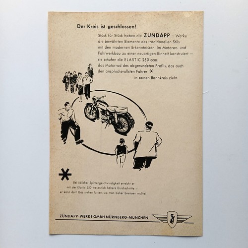 1954 zündapp elastic 250 ccm - 1954,