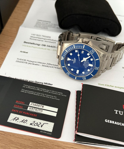 Tudor pelagos 25600tb blaues - tudor, (blaues