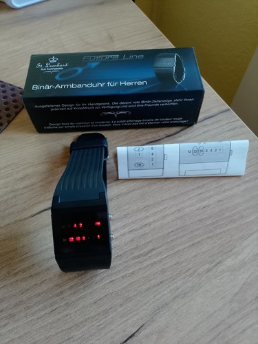 Binäre armbanduhr für - für, herren