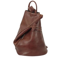 Lederrucksack Damen Braun