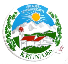 Souvenir aufkleber krün - souvenir-aufkleber, st