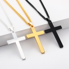 Kreuz Halskette Damen Herren Kreuz Anhänger
