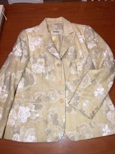 Renzo Blazer Gr.40 Trendfarbe Buttergelb/ Blütenmuster