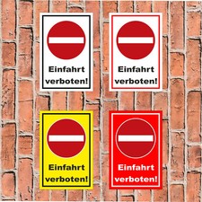 Schild - Einfahrt verboten! -
