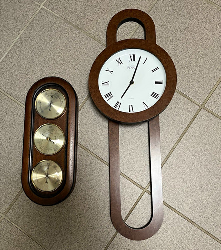 Wetterstation und wanduhr - wetterstation,