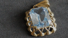 Anhänger Blautopas Gold 333
