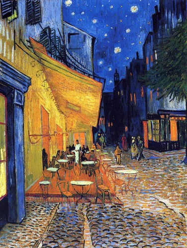 Van gogh cafe terrasse - cafe,