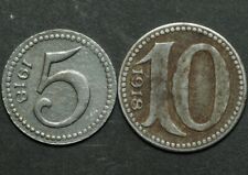 NOTGELD: 5 & 10 Pfennig 1918