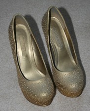 Tolle Deko - high heels von melrose, goldfarben angesprüht, Gr. 37 - ungetragen