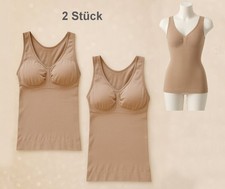 2 Stück BH Hemd Unterhemd Tank Top Figurformend Straffendes Bauchweg Mieder