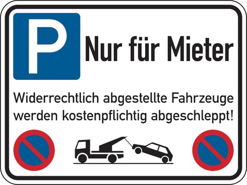 Parkverbotsschild nur für - parkverbotsschild,,