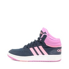 adidas Damen High Top Sneaker Schuh dunkelblau rosa Textil Originals EU 37 1/3