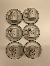 Midwinter Stonehenge WILD OATS 6x Espressotasse Moccatasse ca. 6cm H  5,5cm Ø