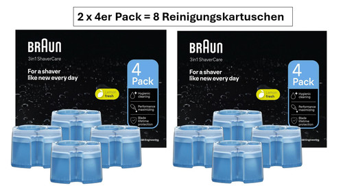 Braun 8er pack clean renew - 8er,