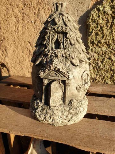 Elfenhaus feenhaus steinfigur - feenhaus,