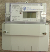 Drehstromzähler EasyMeter Q3xx 5/60 Amp. reg. mit Leistungsanzeige in Watt